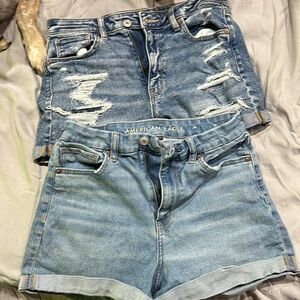 2 pair american eagle size 6 shorts